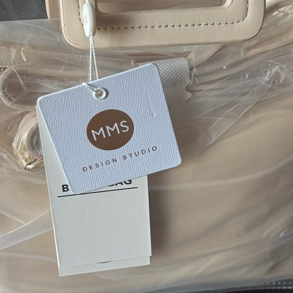 MMS Design Studio Clear Tote with Bag-in-Bag Insert - Cream - Picture 13 of 14